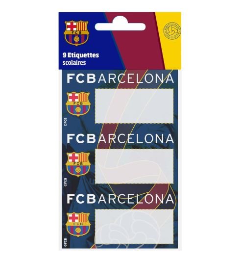 FC Barcelone Etiquettes scolaires